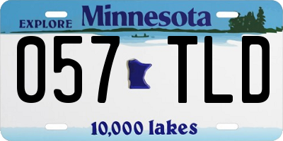 MN license plate 057TLD