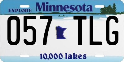 MN license plate 057TLG