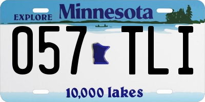 MN license plate 057TLI