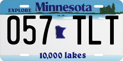 MN license plate 057TLT
