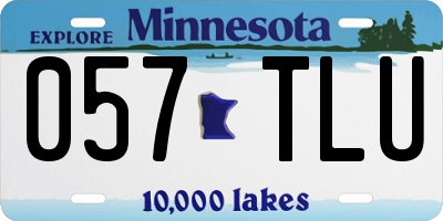 MN license plate 057TLU