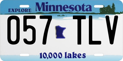 MN license plate 057TLV