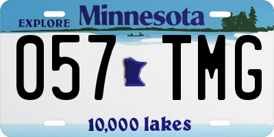 MN license plate 057TMG