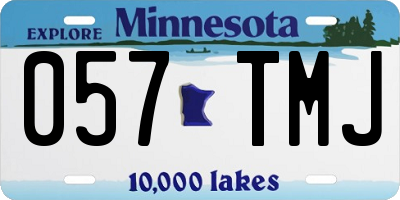 MN license plate 057TMJ