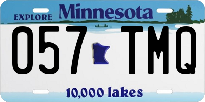 MN license plate 057TMQ