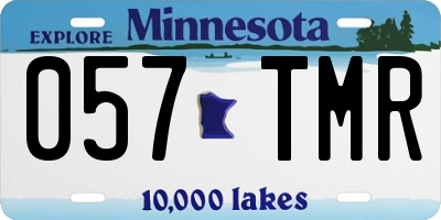 MN license plate 057TMR