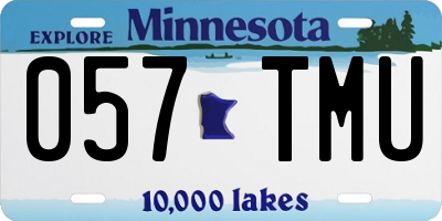 MN license plate 057TMU