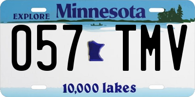 MN license plate 057TMV