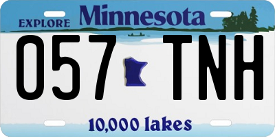 MN license plate 057TNH