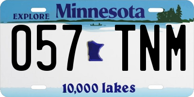 MN license plate 057TNM