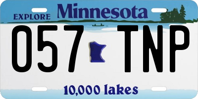 MN license plate 057TNP