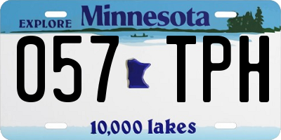 MN license plate 057TPH