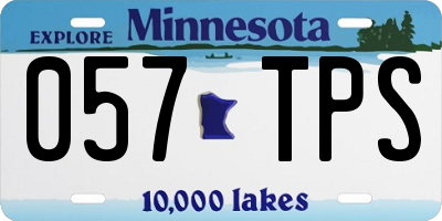 MN license plate 057TPS