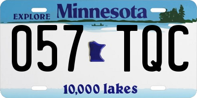 MN license plate 057TQC