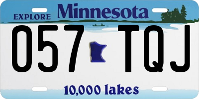 MN license plate 057TQJ