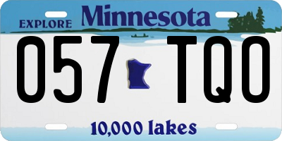 MN license plate 057TQO