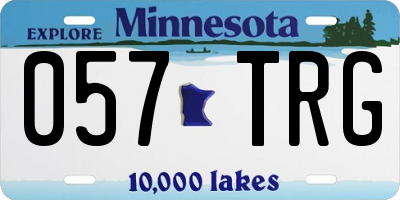 MN license plate 057TRG