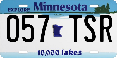 MN license plate 057TSR