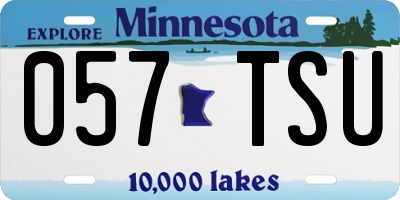 MN license plate 057TSU