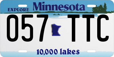 MN license plate 057TTC