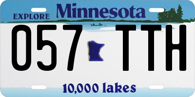 MN license plate 057TTH