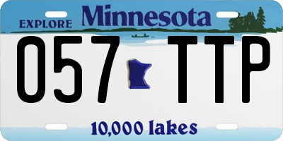 MN license plate 057TTP