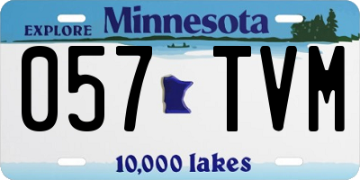 MN license plate 057TVM