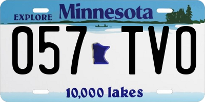 MN license plate 057TVO
