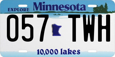 MN license plate 057TWH