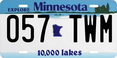 MN license plate 057TWM