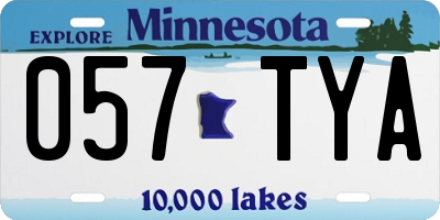 MN license plate 057TYA