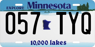 MN license plate 057TYQ