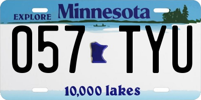 MN license plate 057TYU