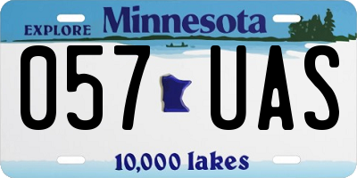 MN license plate 057UAS