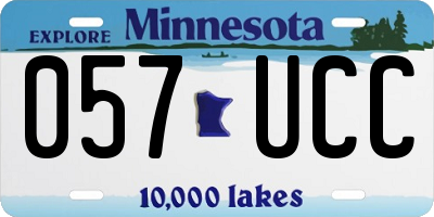 MN license plate 057UCC