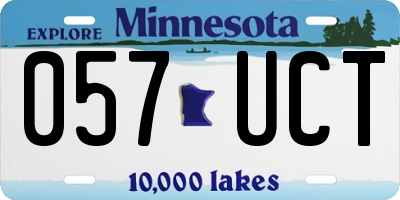 MN license plate 057UCT