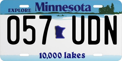 MN license plate 057UDN
