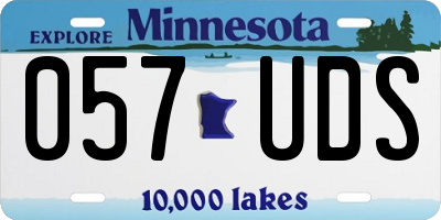 MN license plate 057UDS