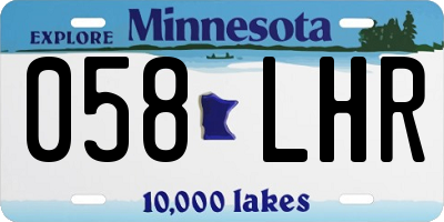 MN license plate 058LHR