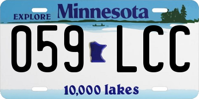 MN license plate 059LCC