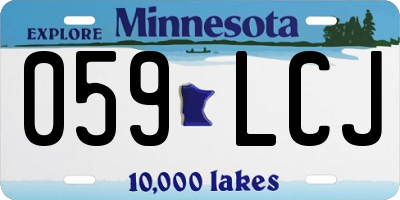MN license plate 059LCJ