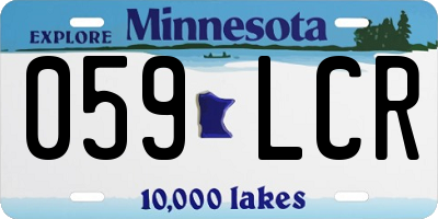 MN license plate 059LCR