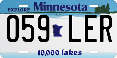 MN license plate 059LER