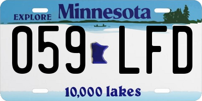 MN license plate 059LFD