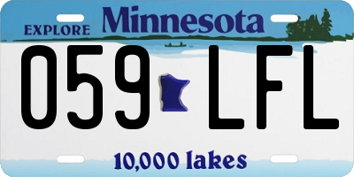 MN license plate 059LFL