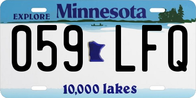 MN license plate 059LFQ