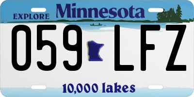 MN license plate 059LFZ