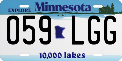 MN license plate 059LGG