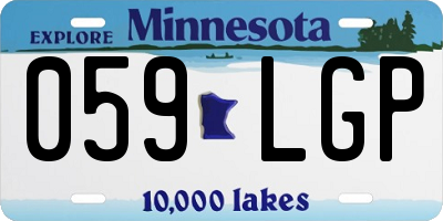 MN license plate 059LGP