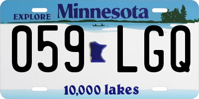 MN license plate 059LGQ